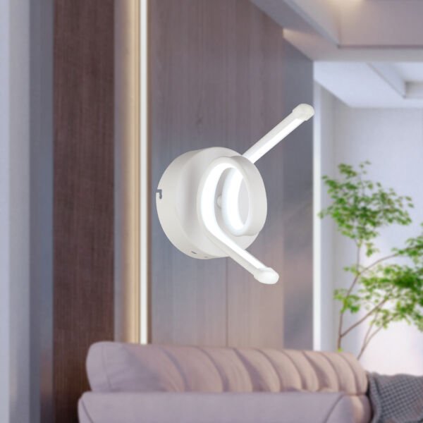 Aceto Beyaz 20 Watt Duvar Lambası Modern Tasarım Salon Yatak Başı Led Duvar Aplik