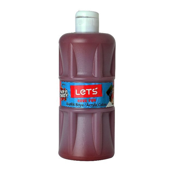 Lets Akrilik Boya 500 ML Kahverengi L-5308