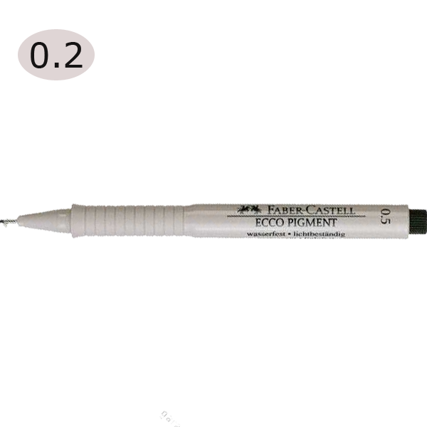 Faber-Castell Çizim Kalemi Ecco Pigment 0.2 MM Siyah 16 62 99