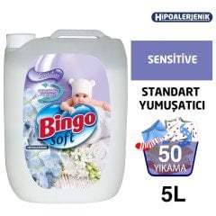 Bingo Soft Sensitive Çamaşır Yumuşatıcısı 5 L