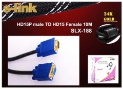 S-link SLX-188 VGA F-M 15P 10mt Monitör Kablosu