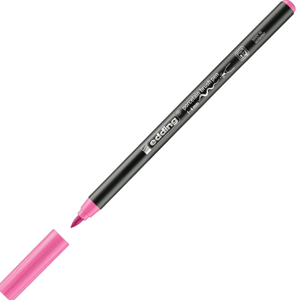 Edding Porselen Kalemi Fırça Uçlu 1-4 MM Pembe 4200