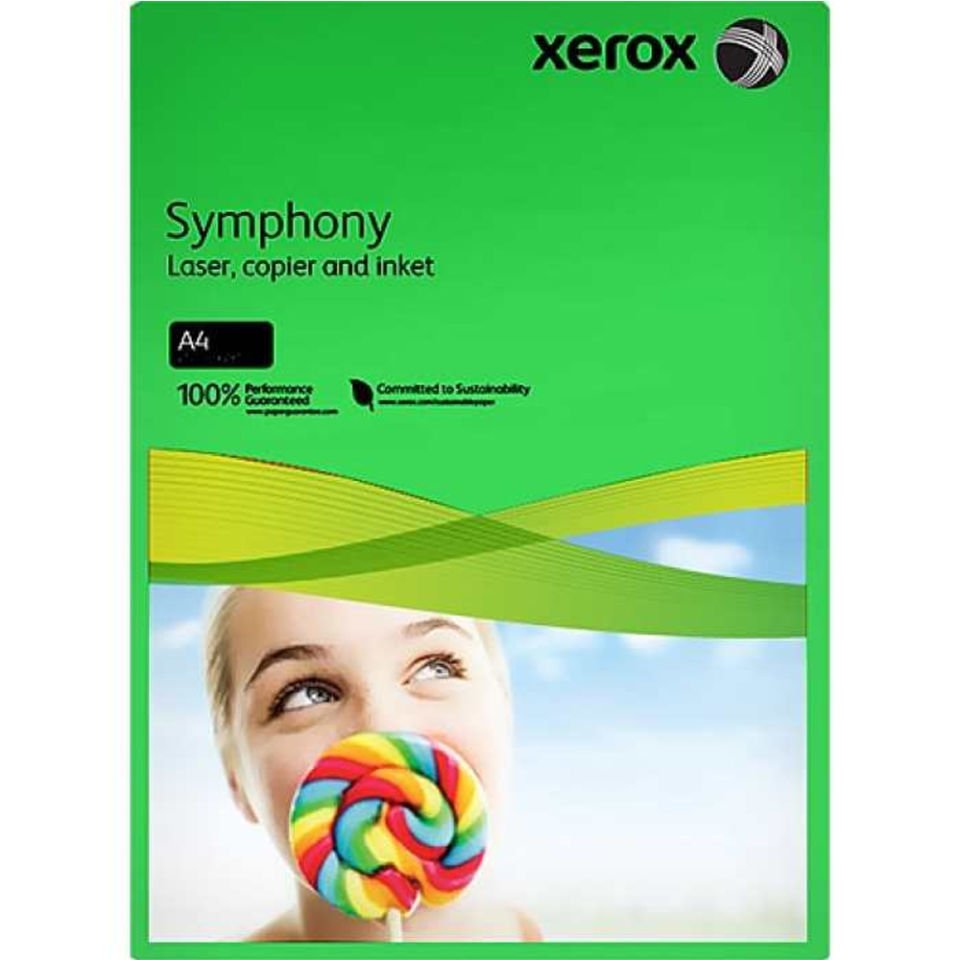 Xerox Renkli Kağıt Symphony 500 LÜ A4 80 GR Koyu Yeşil 3R93951