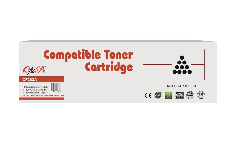 OfisPc Hp CF283A Muadil Toner 83A 1.500 Sayfa Çipli M125NW-M127FN--M127FW-M225-M201 1koli=20 adet