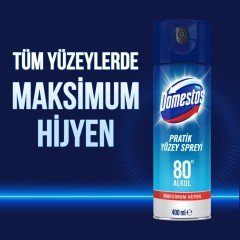 Domestos Pratik Yüzey Spreyi Maksimum Hijyen Alkol Bazlı 200 ML