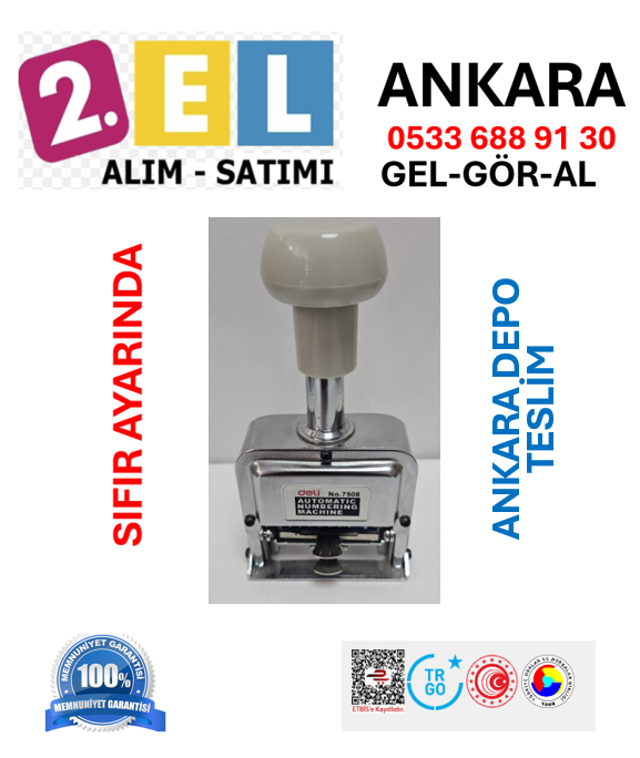 Otamatık Numaratör- Deli No.7508 Automatic Numbering Machine