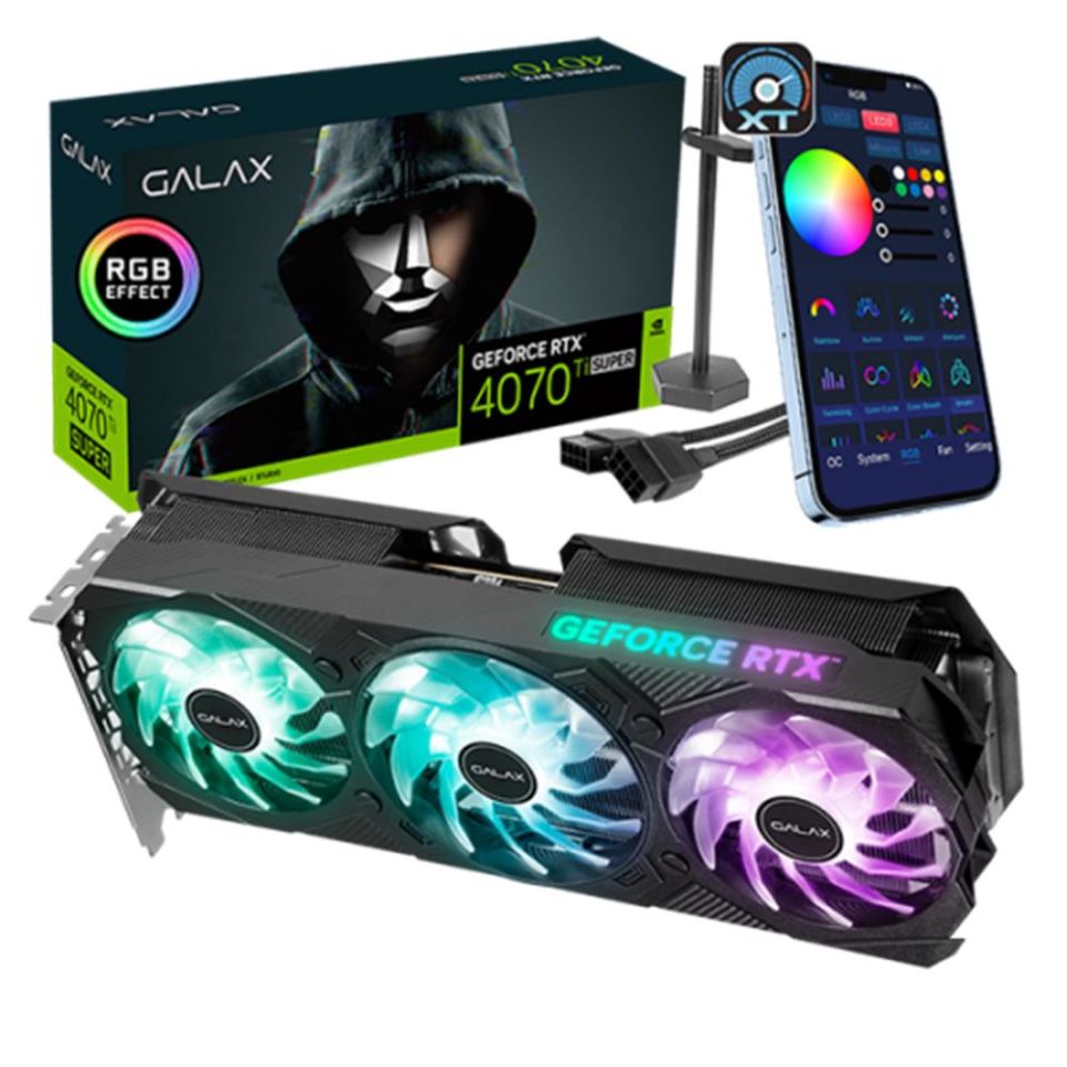 Galax GeForce RTX4070TI SUPER EX 16GB 256BIT GDDR6X DLSS3 Nvidia HDMI DP Ekran Kartı (47UZM6MD9BUP)