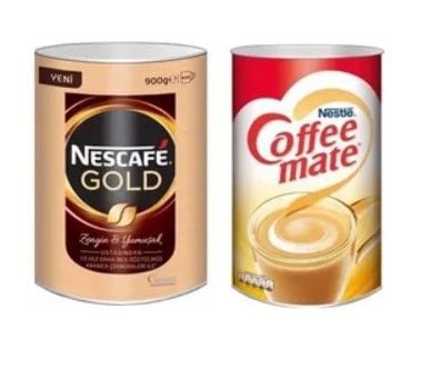 Nescafe Gold 900 gr Ve 2000 gr Nestle Coffee Mate