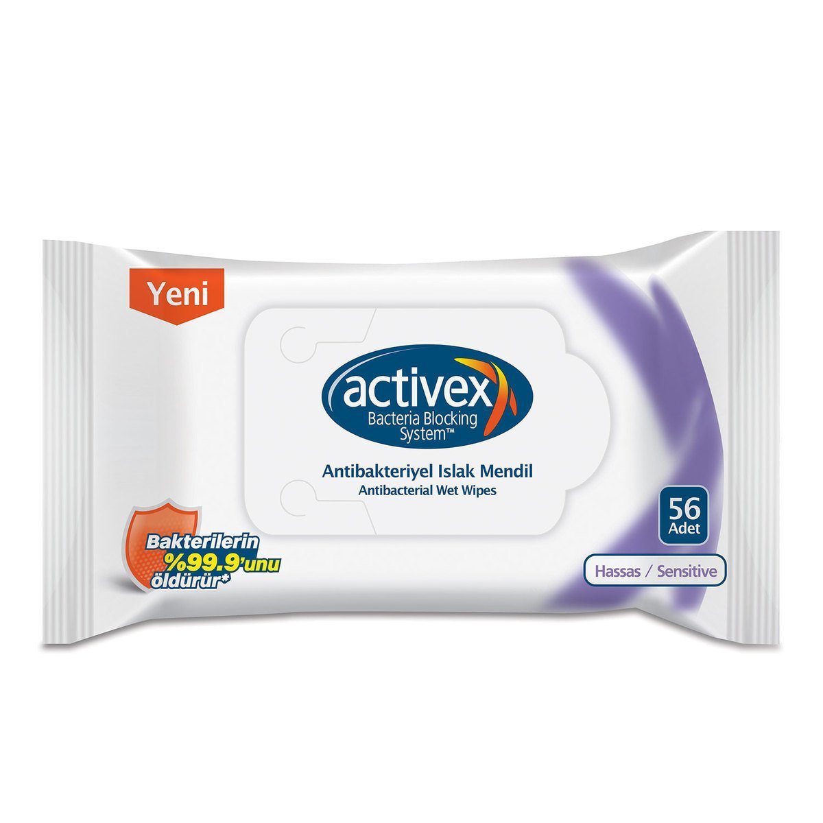 Activex Antibakteriyel Islak Mendil Hassas 56 Yaprak