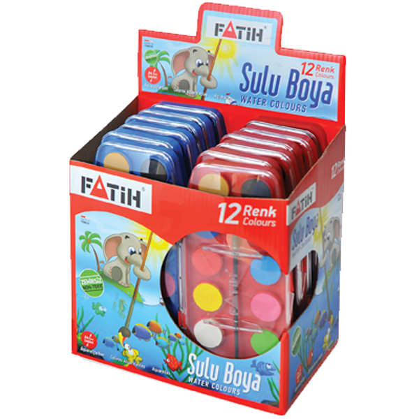 Fatih Sulu Boya 12 Renk 24 ML F-12