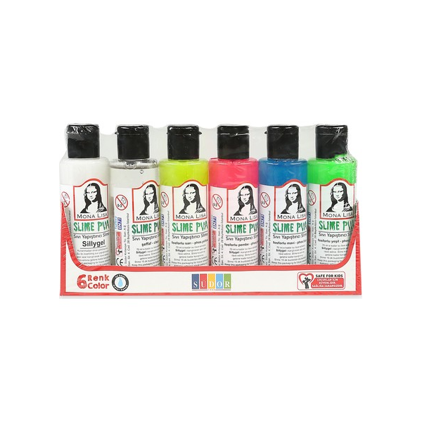 Monalisa Sıvı Yapıştırıcı Slime Set 70 ML 6 LI SL06