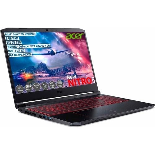 Acer Nitro 5 AN515-55 NH.Q7JEY.006 i5-10300H 8GB 512GB SSD 4GB GTX1650Ti 15.6'' FreeDOS Notebook