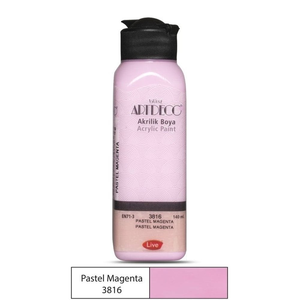 Artdeco Akrilik Boya Pastel 140 ML Pastel Magenta 3816