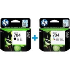 HP 704 Siyah CN692AE + 704 Renkli CN693AE Kartuş Seti