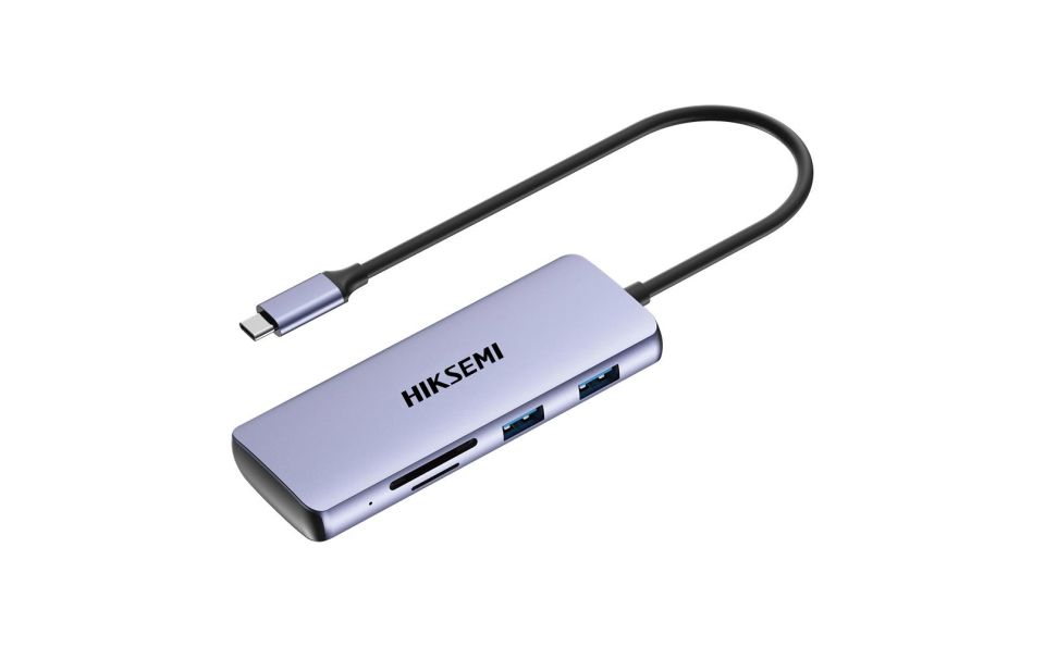 Hiksemi HS-HUB-DS8 Type-C To HDMI+USB3-3+USB2+SD-TF+PD Çoklayıcı