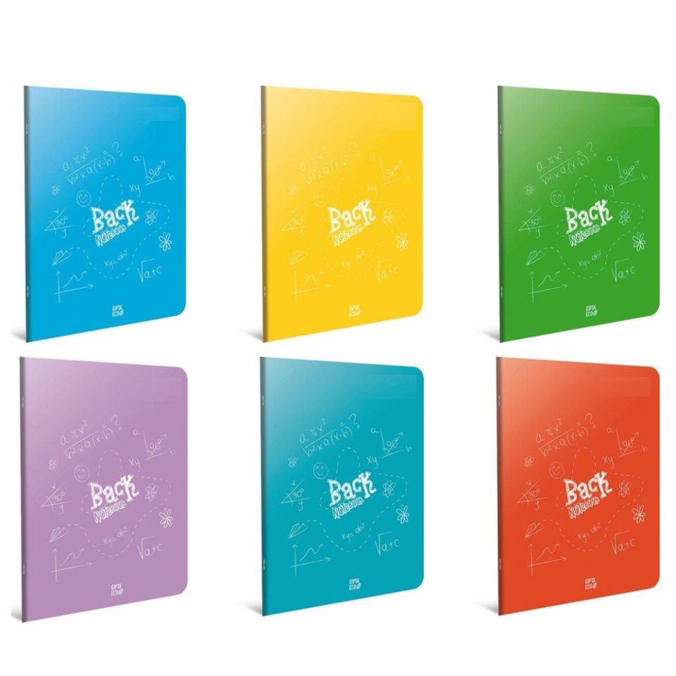 Gıpta Back Tel Dikiş Plastik Kapak Defter A4 40 YP Kareli 4980