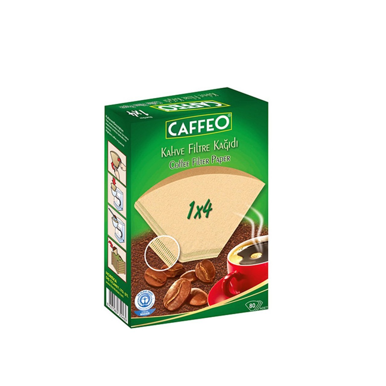 Caffeo Kahve Filtre Kağıdı 1x4 80 Adet