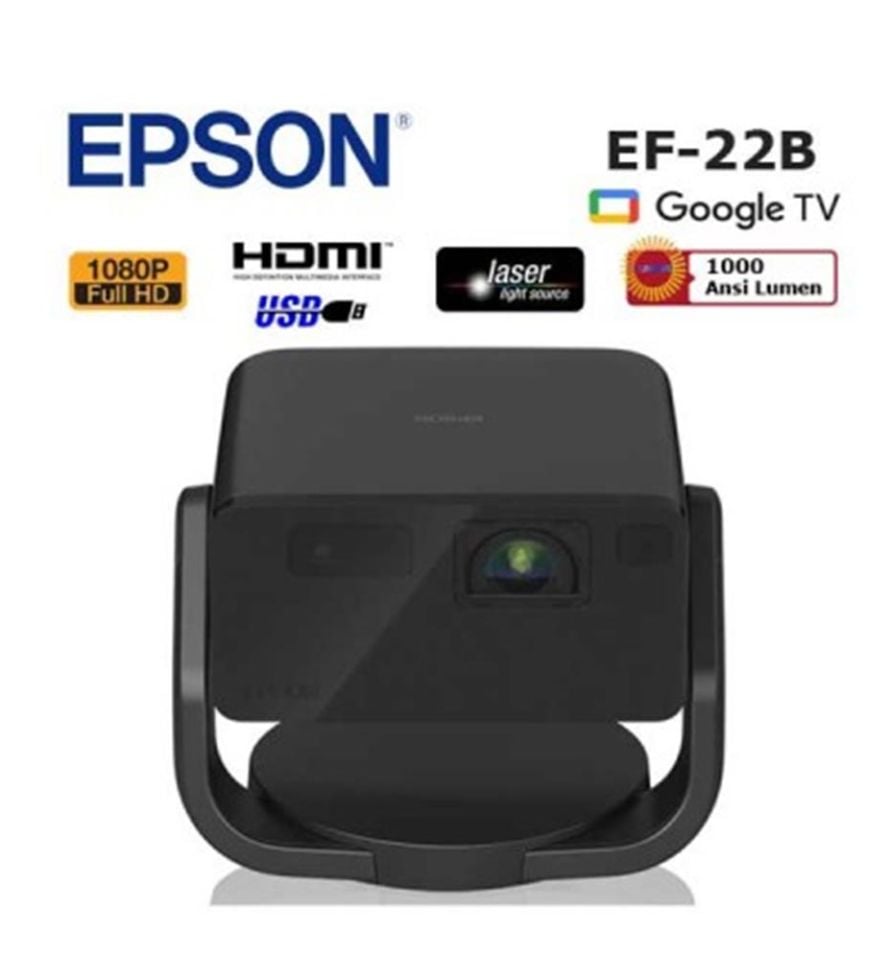 Epson EF-22B 1000 ANSI Lümen 1920x1080 Full HD Akıllı Mini Lazer Projeksiyon Cihazı