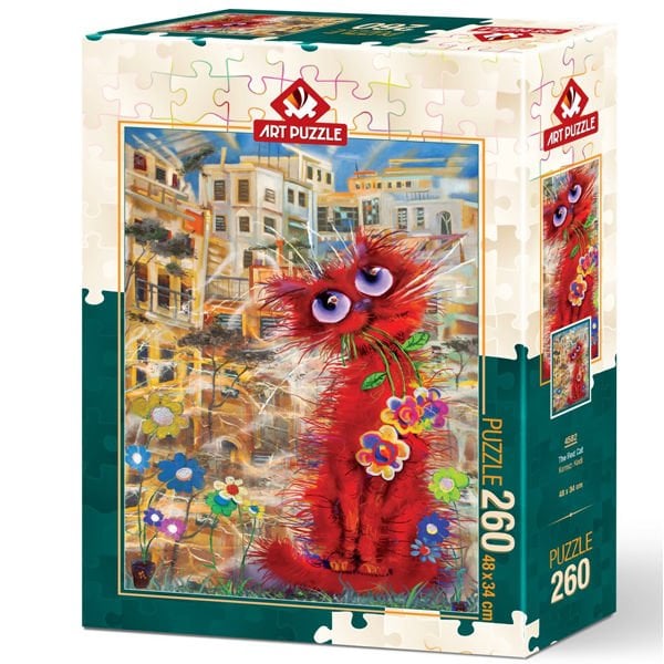 Art Puzzle 260 Parça Kırmızı Kedi 4582