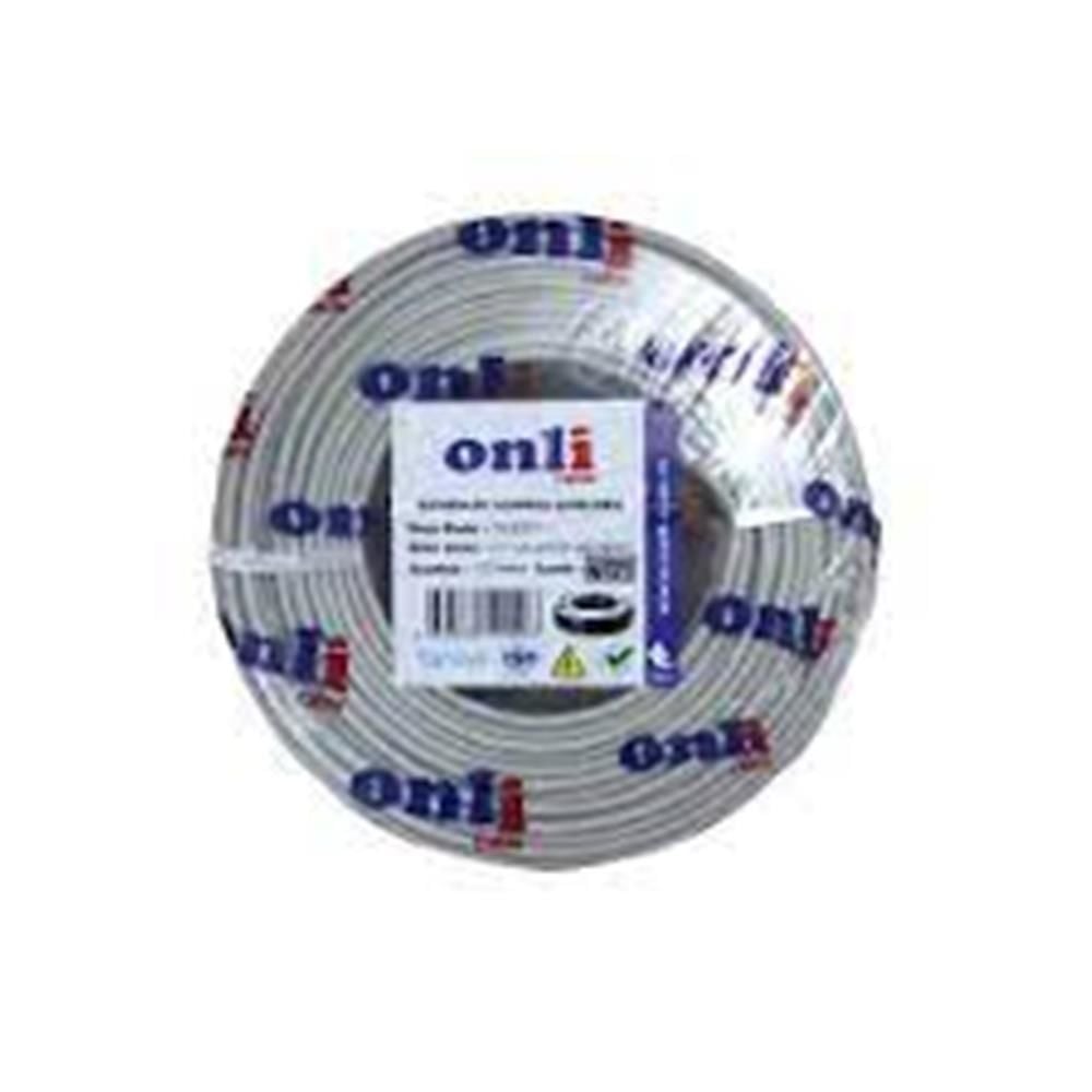 Onli ON-4201 4+1 1x0,22 mini Coax 2x0,22mm 250 metre CCA Kamera Kablosu