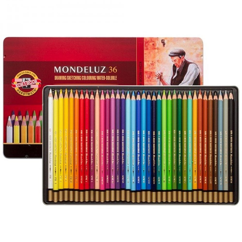 Koh-I Noor Set Of Aquarell ColouRed Pencils 3725 36