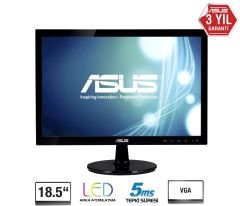 Asus 18,5'' Vs197De 1366X768 Vga Vesa 5Ms Siyah Monitör