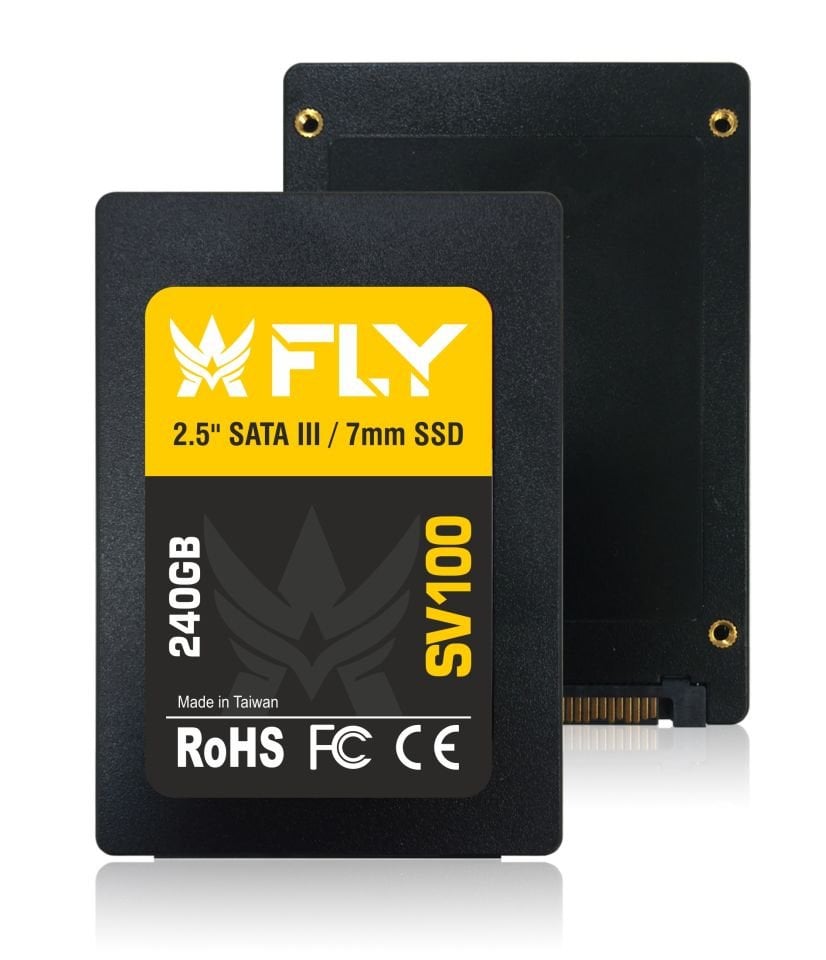 Fly 240GB 2.5'' SV100 SATA-3 3D SSD 560-540MB-sn 2Y Ssd Harddisk