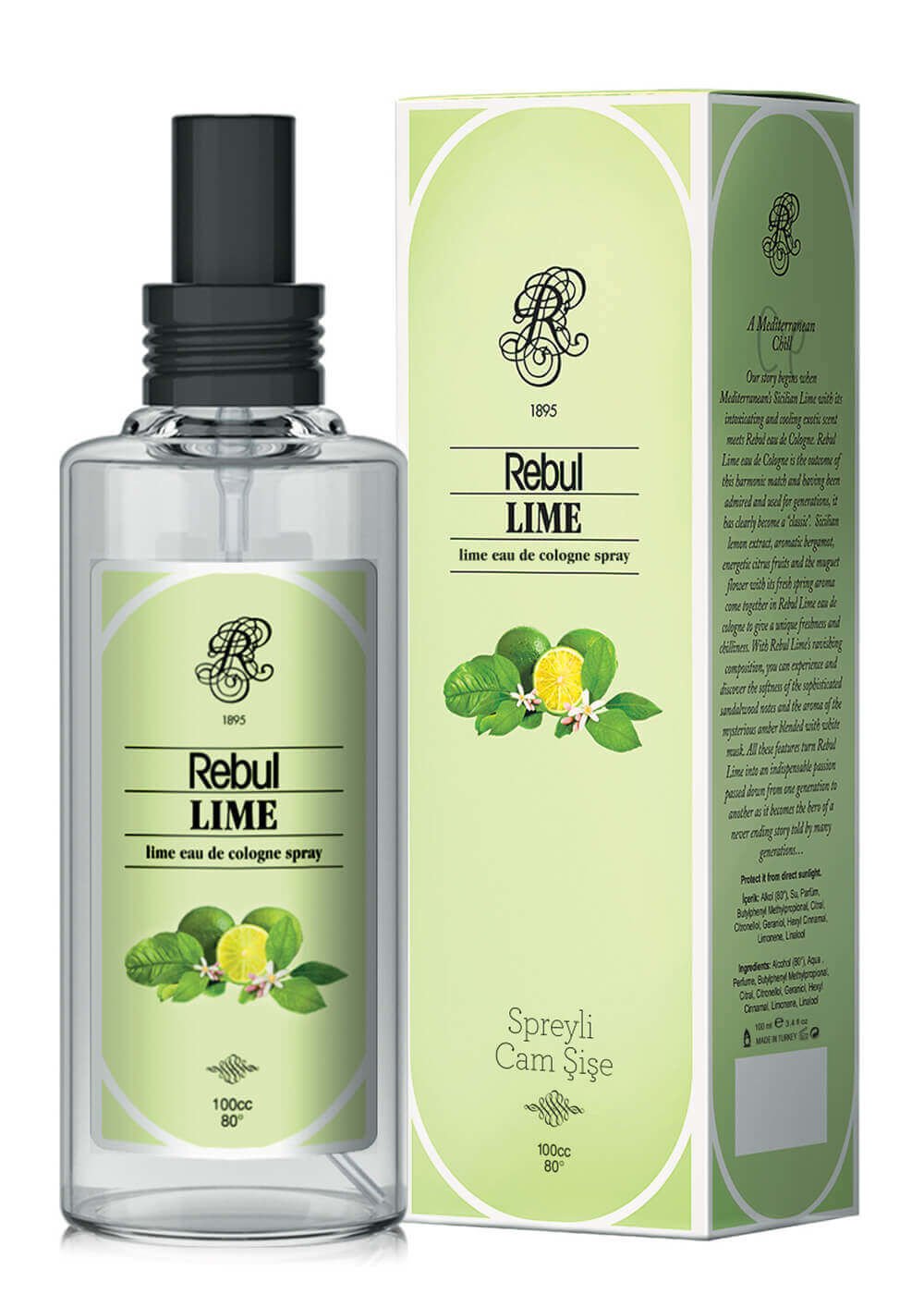 Rebul Lime 100 ml Spreyli Kolonya