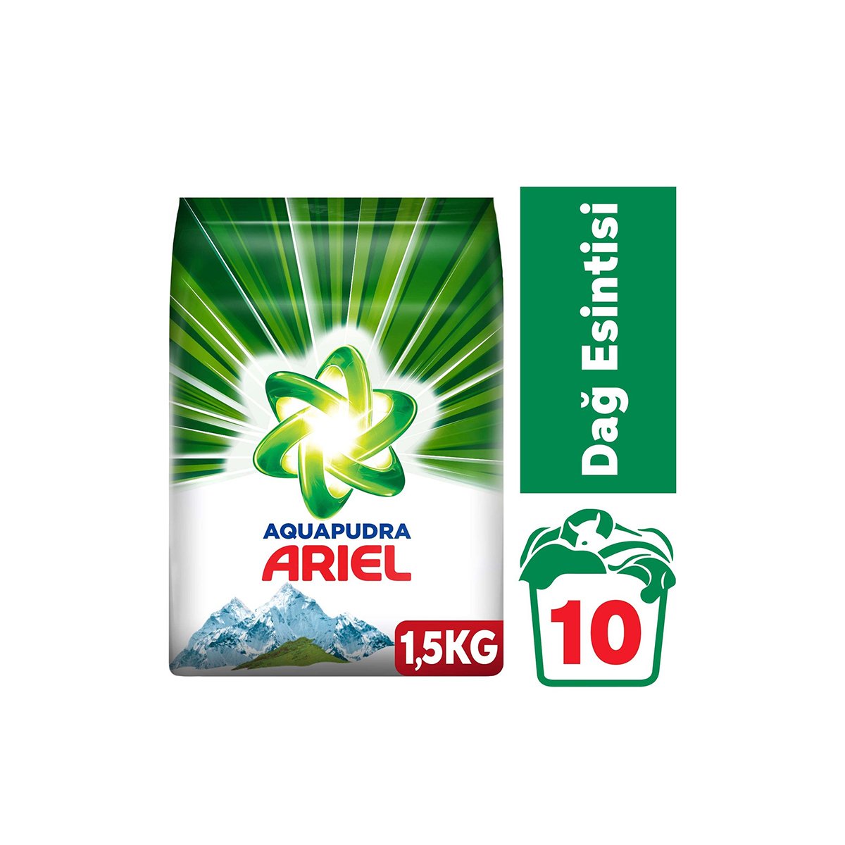 Ariel 1,5 kg Toz Çamaşır Deterjanı Dağ Esintisi Renkiler İçin