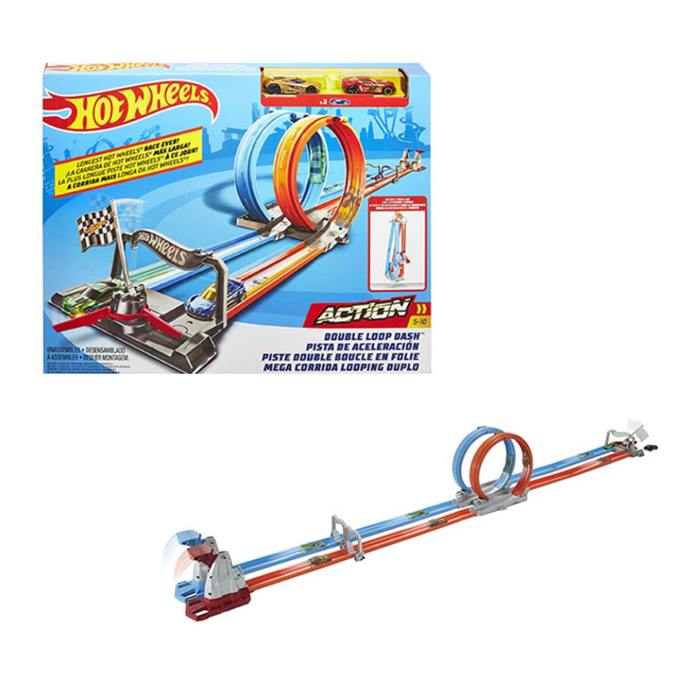 Hot Wheels Çift Çemberde Depar Pist Seti