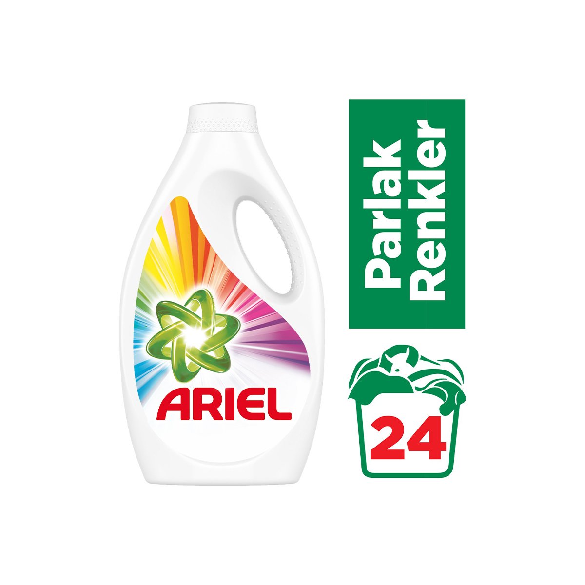 Ariel Sıvı Çamaşır Deterjanı Parlak Renkler 1.56 lt 24 Yıkama