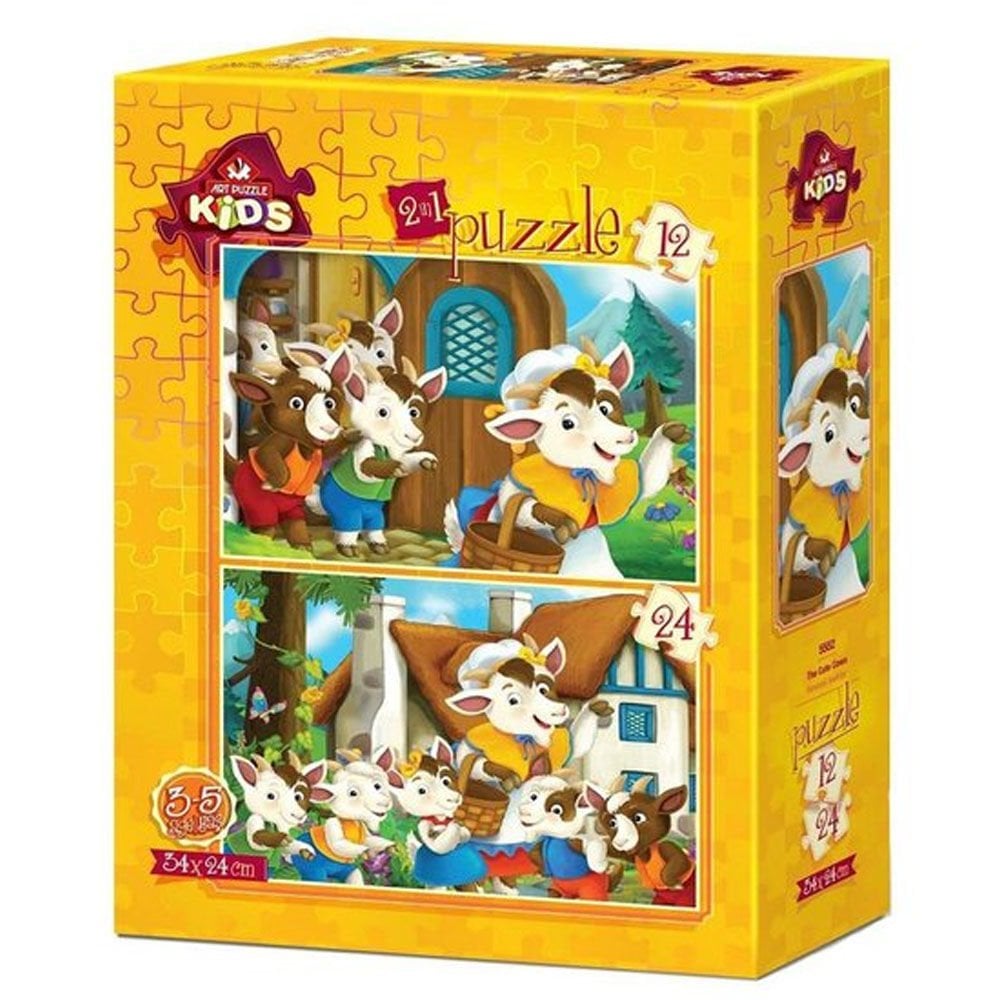 Art Puzzle 12+24 Parça Sevimli İnekler 5552