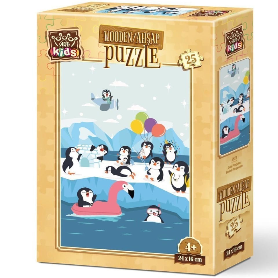 Art Puzzle 25 Parça Sevimli Penguenler 5875