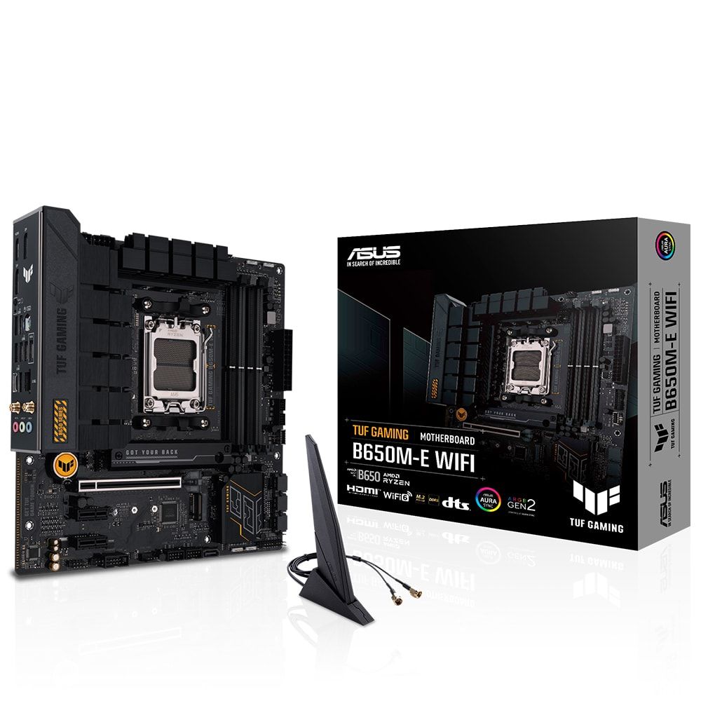 ASUS Tuf Gaming B650M-E WiFi 6400MHz (OC) DDR5 Soket AM5 M.2 HDMI Mini DP mATX Anakart