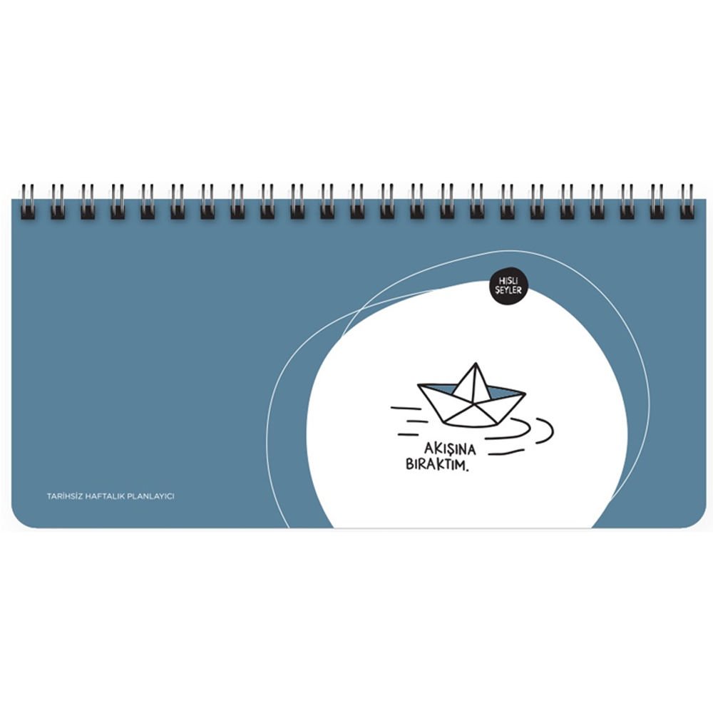 Hisli Şeyler Spiralli Planner Akışına Bıraktım 13x27