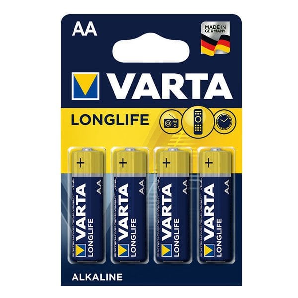 Varta Alkalin Kalem Pil (AA) Long Life Extra 4 LÜ