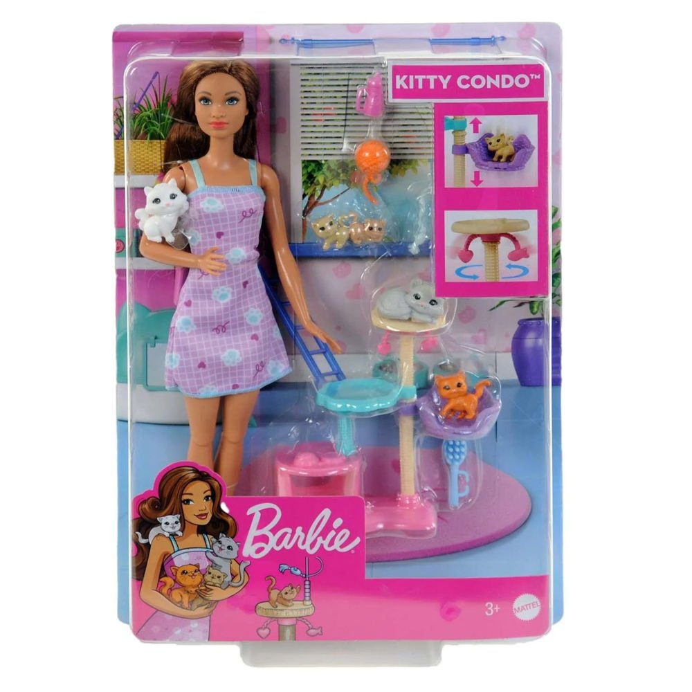 Barbie ve Yavru Kedileri Oyun Seti HHB70