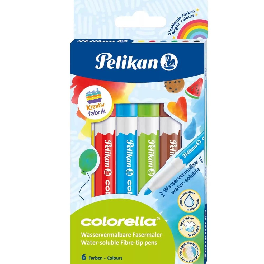 Pelikan Keçeli Kalem Colorella Suda Çözünür 6 Lı 817 059