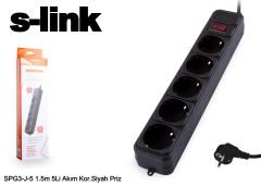 S-LINK SPG3-J-5 5li 1.5mt 306Joule Akım Koruyuculu Priz