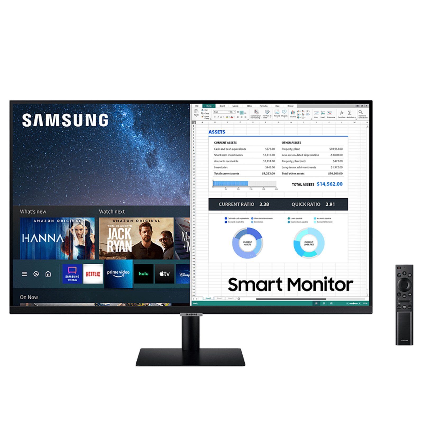 Samsung M5 27BM500EUXUF FHD 60Hz 4ms 27'' (Wi-Fi+Bt+Smart Hub) Hoparlörlü Smart Akıllı Tv Monitör