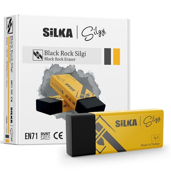 Silka Öğrenci Silgisi Siyah Rock Siyah Art.No.9