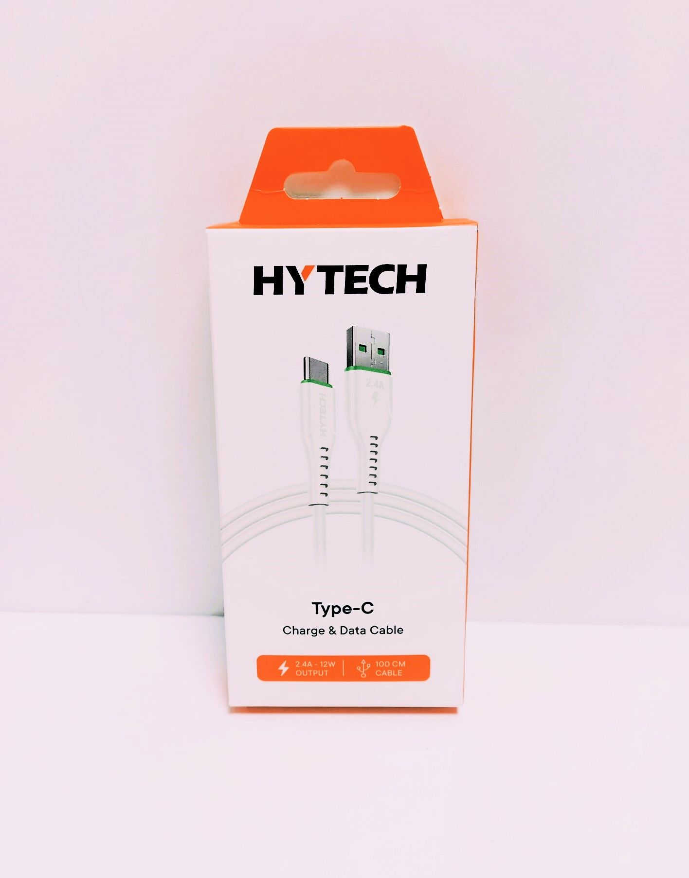 Hytech HY-X105 1m 2A Type-C Beyaz Şarj Kablosu