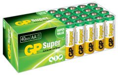 Süper Alkalin LR6 AA Boy Kalem Pil 40lı Paket GP15A-2VS40