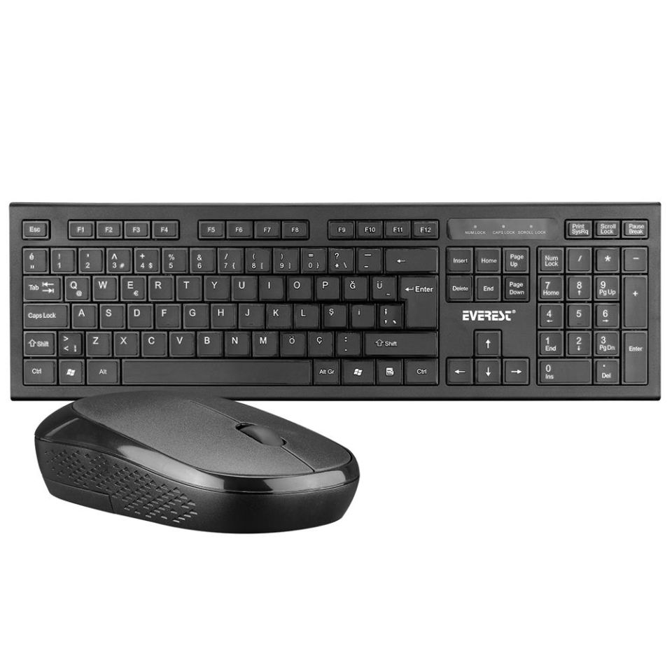 Everest KB-951U Siyah USB Bilek Destekli Q Standart Ofis Klavye