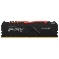 Kingston Fury Beast RGB KF436C18BBA-16 16GB (1x16GB) DDR4 3600MHz CL18 Siyah Gaming Ram (Bellek)