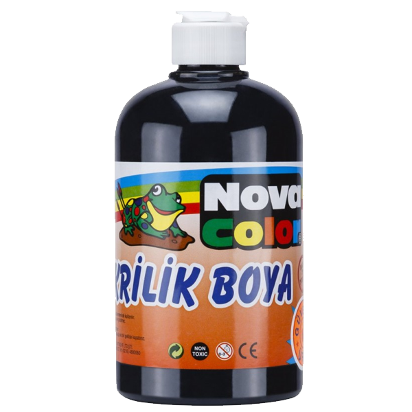 Nova Color Akrilik Boya 500 GR Siyah NC-386