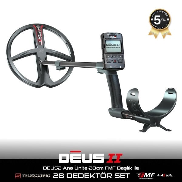 XP DEUS 2 Ana Kontrol Ünitesi ve 28cm FMF Başlık ile