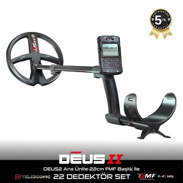 XP DEUS 2 Ana Kontrol Ünitesi ve 22cm FMF Başlık ile