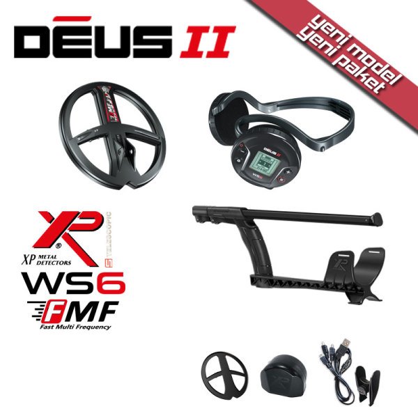 XP DEUS 2 WS6 MASTER Kulaklık ve 22cm FMF Başlık ile Dedektör
