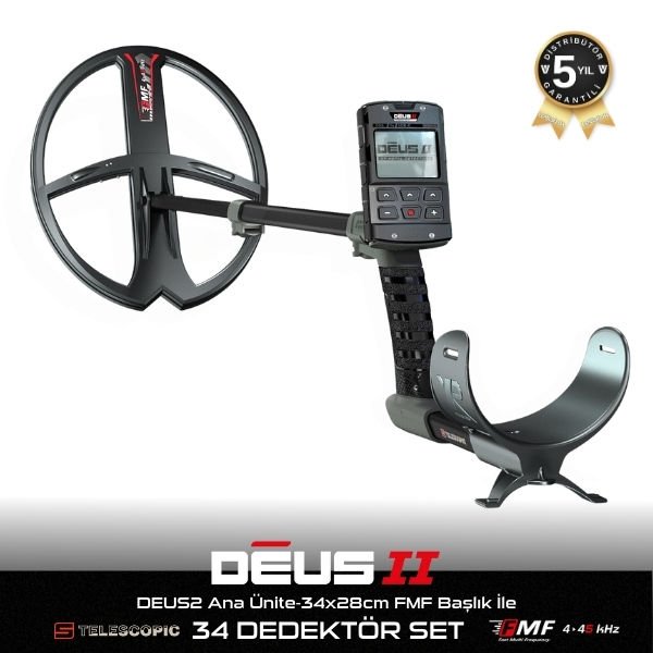 XP DEUS 2 Ana Kontrol Ünitesi ve 34x28cm FMF Başlık İle